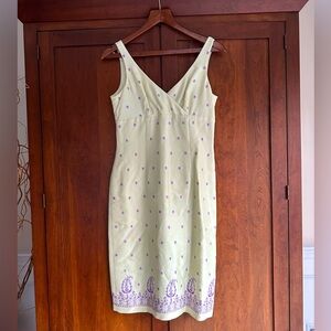 Ann Taylor 100% Silk Cocktail Dress with Wrap - Size 6P